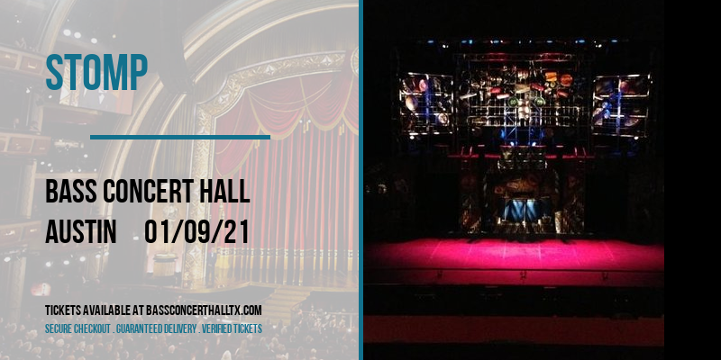 Stomp at Bass Concert Hall tickets Stomp at Bass Concert Hall