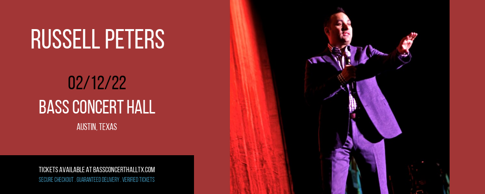 Russell Peters at Bass Concert Hall tickets Russell Peters at Bass Concert Hall