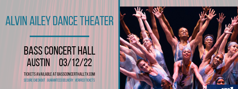 Alvin Ailey Dance Theater at Bass Concert Hall tickets Alvin Ailey Dance Theater at Bass Concert Hall