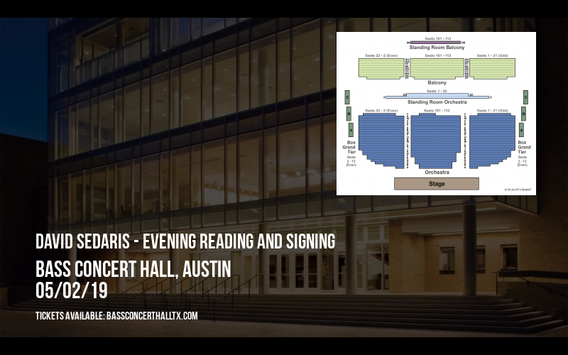 David Sedaris - Evening Reading and Signing at Bass Concert Hall