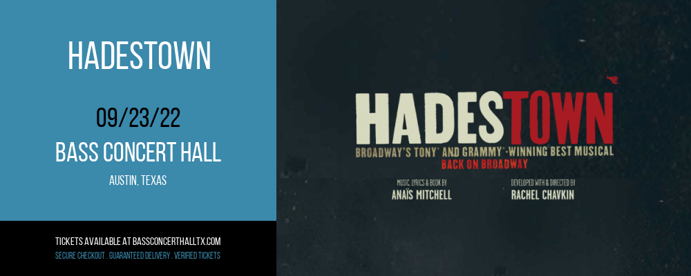 Hadestown at Bass Concert Hall tickets Hadestown at Bass Concert Hall