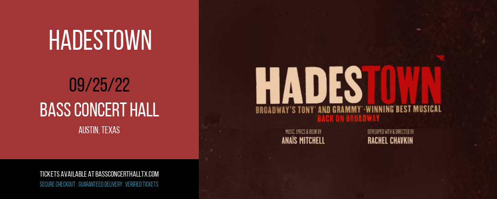 Hadestown at Bass Concert Hall tickets Hadestown at Bass Concert Hall